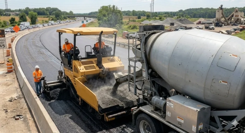 mixer and paver financing